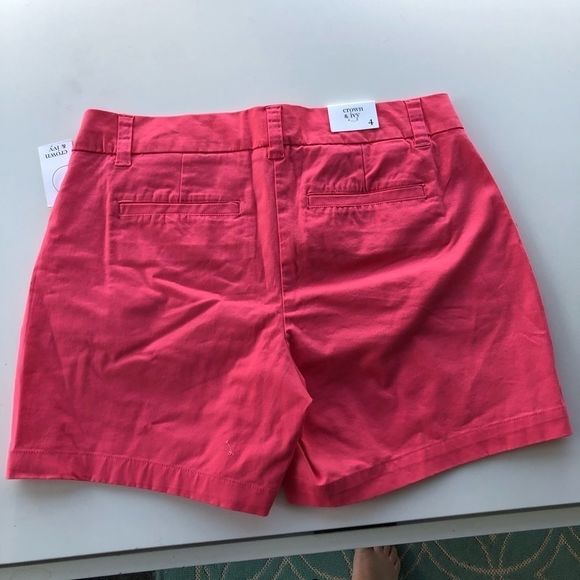 Crown & Ivy NWT coral shorts size 4 - Picture 3 of 6